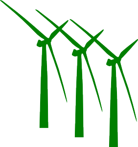 Sie produzieren Strom auf offener See- Offshore-Windparks