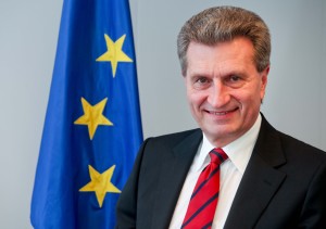 Gnter Oettinger, Member of the EC in charge of Energy.