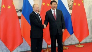 Wladimir Putin hier mit Chinas Ministerpräsident  Xin-Ping