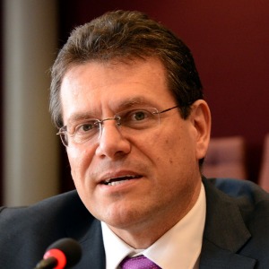 Maros Sefkovicmoderiert die Gasverhandlungen in Brüssel