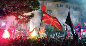 Demonstrationen in Skopje, Bild Sputnik news