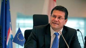 Maroš Šefčovič, Vizepräsident der Europäischen Kommission und zuständig für die Europäische Energieunion: Er moderierte bisher  die schwierigen Gasverhandlungen zwischen  Brüssel, Moskau und der Ukraine