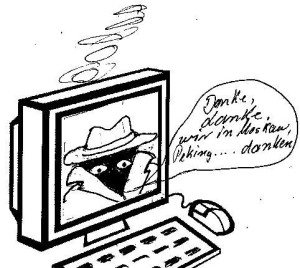 29.09.15 Karikatur Computer-Cyber-Gefahr