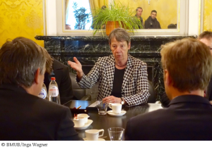 Bundesumweltministerin Barbara Hendricks  trägt in Brüssel ihre Bedenken gegen Tihange vor ...