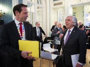 Ernest Moniz, 11. Mai 2015, Hamburg, G7 Energieministerkonferenz.