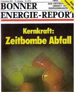 Bereits 1989 haben wir , das gedruckte Magazin dunseres Verlages, so getitelt ...Nun rückt die "Bombe" auch aus der Schweiz näher an deutsche Grenzen ...