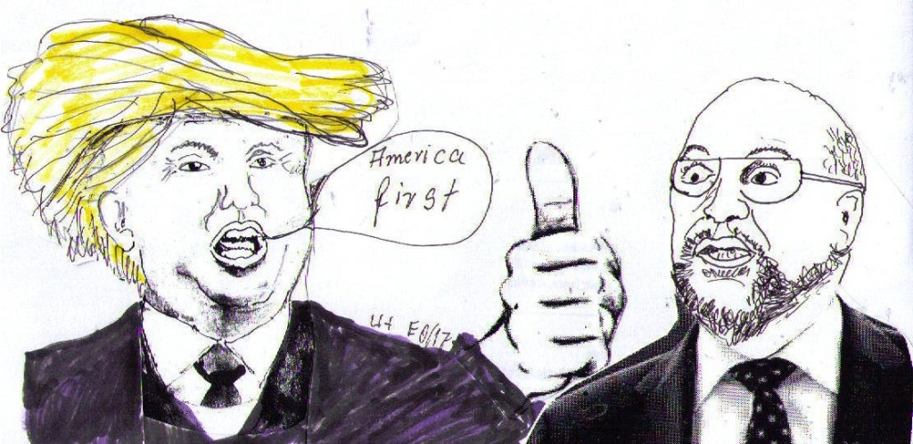 29.01.17 Karikatur Schulz Trump