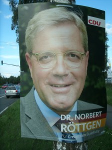 Wahlkampfplakat in der Umgebung Bonns