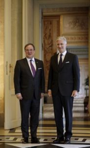 NRW-Ministerpräsident Armin Laschet mit dem belgischen König 