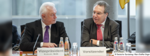 "...Ich bin fassungslos ...Klaus Ernst(rechts) mit Bundestagsvizepräsident Wolfgang Kubicki 