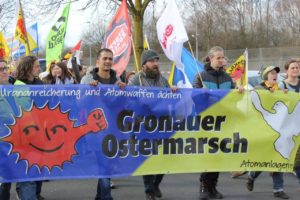 "Der problematische Kundenstamm des Atomkonzerns  Urenco...!",Ostermarsch  zur Urananreicherungsanlage Gronau (30. März 2018)